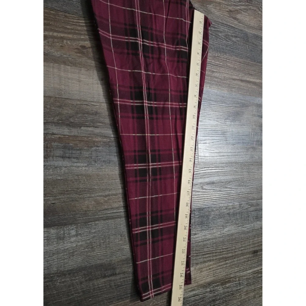 Torrid Mid Rise Tapered Leg Premium Leggings Plaid Size 2 Punk Gothic